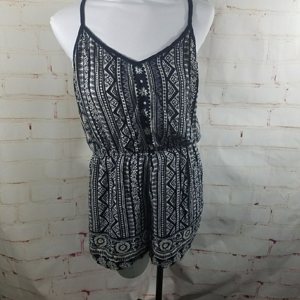 5/$25 Angie romper medium aztec design